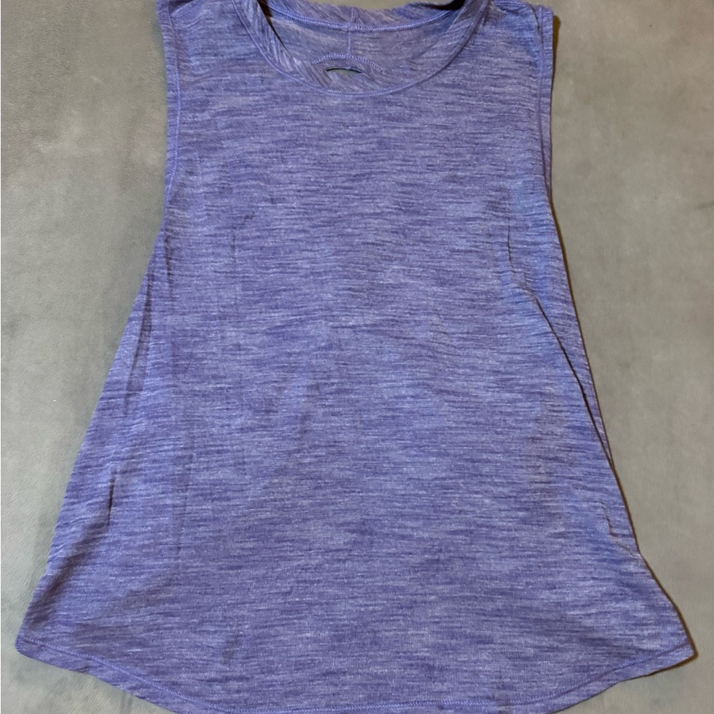 Lululemon Athletica Heathered Purple Muscle Tee